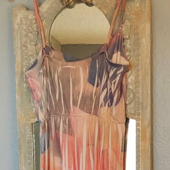 LSTER Multi Colored Spaghetti Strap Maxi Dress - Picture 2 of 8